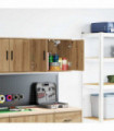 vidaXL Garage Wall Cabinet Artisan Oak Engineered Wood