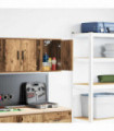vidaXL Garage Wall Cabinet Old Wood Engineered Wood