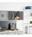 vidaXL Garage Wall Cabinet Grey Sonoma Engineered Wood
