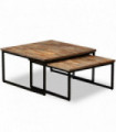 Nesting Coffee Table Set 2 Pieces Solid Reclaimed Teak