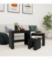 Nesting Coffee Tables 3 pcs Black Engineered Wood