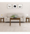 Nesting Tables 3 pcs Honey Brown Solid Wood Pine