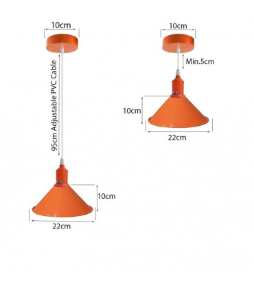 New Modern Vintage Industrial Retro Loft Metal Ceiling Lamp Shade Pendant Light