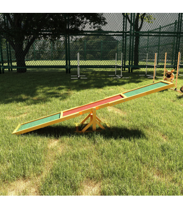 New Pet Seesaw Dog Training Agility Equipment Toy Exercise Playing Pawhut