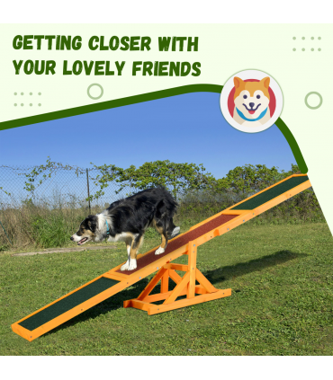 New Pet Seesaw Dog Training Agility Equipment Toy Exercise Playing Pawhut