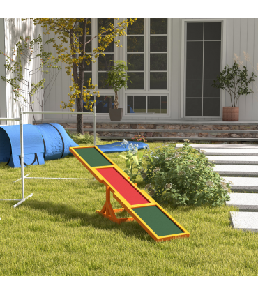 New Pet Seesaw Dog Training Agility Equipment Toy Exercise Playing Pawhut