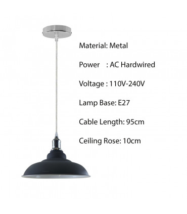 New Vintage Pendant Ceiling Shade Industrial Chandelier Flush mount Lighting UK