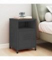 Nightstand Anthracite 35x35x51 cm Steel