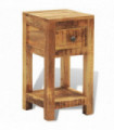 Nightstand with 1 Drawer Solid Mango Wood