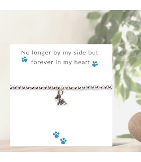 No Longer By My Side - Dog Bracelet on Message Card