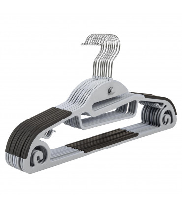 Non Slip Plastic Hangers Pack of 20 - Black