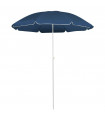 Outdoor Parasol  with Steel Pole Blue 180 cm