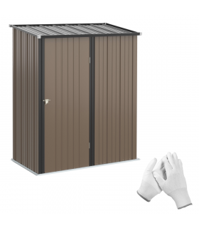 Outdoor Storage Shed Steel Garden Shed w/ Lockable Door for Backyard Outsunny