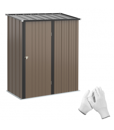 Outdoor Storage Shed Steel Garden Shed w/ Lockable Door for Backyard Outsunny