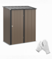 Outdoor Storage Shed Steel Garden Shed w/ Lockable Door for Backyard Outsunny