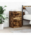 vidaXL Bedside Cabinets with 3 Drawers 2 pcs Smoked Oak 39x35x65 cm