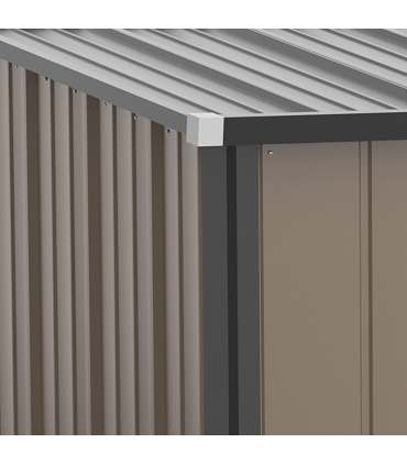 Outdoor Storage Shed Steel Garden Shed w/ Lockable Door for Backyard Outsunny