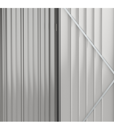 Outdoor Storage Shed Steel Garden Shed w/ Lockable Door for Backyard Patio Lawn