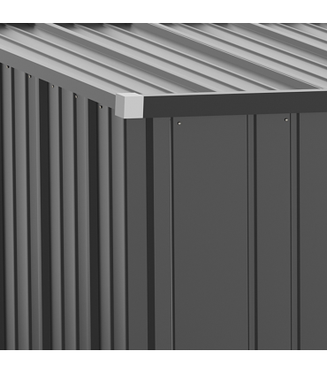 Outdoor Storage Shed Steel Garden Shed w/ Lockable Door for Backyard Patio Lawn