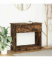 vidaXL Console Table with Drawers Smoked Oak 85.5x38.5x74.5 cm