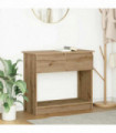 vidaXL Console Table with Drawers Artisan Oak 85.5x38.5x74.5 cm