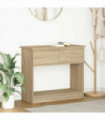 vidaXL Console Table with Drawers Sonoma Oak 85.5x38.5x74.5 cm