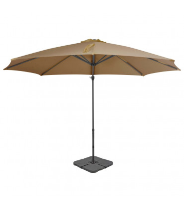 Outdoor Umbrella with Portable Base Taupe