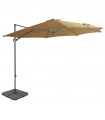 Outdoor Umbrella with Portable Base Taupe