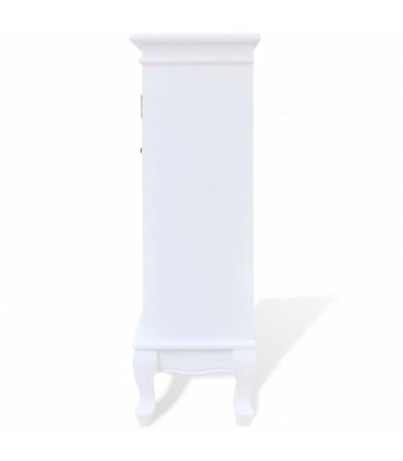 vidaXL Cabinet with 5 Drawers 2 Shelves White