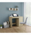 vidaXL Desk Sonoma Oak 100x50x76 cm Engineered Wood