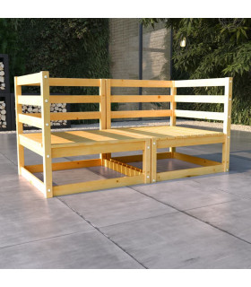 vidaXL Garden 2-Seater Sofa Solid Pinewood