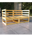 vidaXL Garden 2-Seater Sofa Solid Pinewood