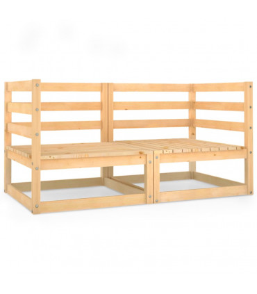 vidaXL Garden 2-Seater Sofa Solid Pinewood