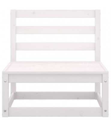 vidaXL Garden 4-Seater Sofa White Solid Pinewood