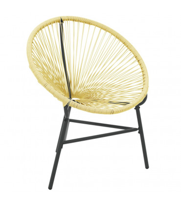 vidaXL Garden Acapulco Chair Poly Rattan Beige