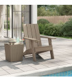 vidaXL Garden Adirondack Chair Light Brown 75x88.5x89.5cm Polypropylene