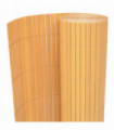 Double-Sided Garden Fence PVC 150x300 cm Yellow