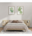 Bed Headboard with Cabinets Sonoma Oak Engineered Wood