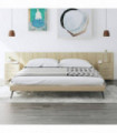 Bed Headboard with Cabinets Sonoma Oak Engineered Wood