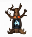8FT 2.4m Inflatable Tree Floating Ghost with LED Halloween Outdoor Deco