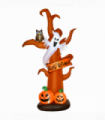 2.7m Halloween Inflatable Tree with Ghost and Pumpkin LED for Home In-Outdoor