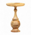 vidaXL Round Side Table 43x43x66 cm Solid Mango Wood