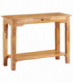 vidaXL Console Table 100x40x76 cm Solid Acacia Wood