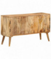 vidaXL Sideboard Solid Mango Wood 110x30x60 cm