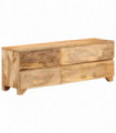 vidaXL TV Cabinet Solid Mango Wood 110x30x40 cm