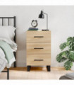 vidaXL Bedside Cabinet Sonoma Oak 40x40x66 cm Engineered Wood