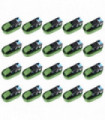 vidaXL Ratchet Tie Down Straps 20 pcs 800 daN 6 m Green