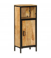 vidaXL Bathroom Cabinet 40x27x90 cm Solid Wood Mango and Iron