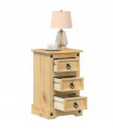 vidaXL Bedside Cabinet Corona 35x32.5x58 cm Solid Wood Pine