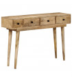 vidaXL Console Table 110x30x75 cm Solid Wood Mango